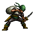 Animated battle sprite