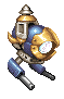 Animated battle sprite