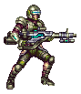 Animated battle sprite