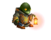 Animated battle sprite