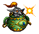 Animated battle sprite