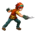 Animated battle sprite