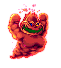 Animated battle sprite