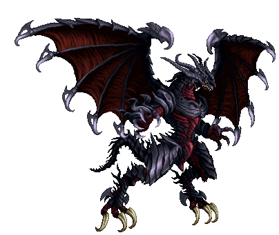 Bahamut animated battle sprite